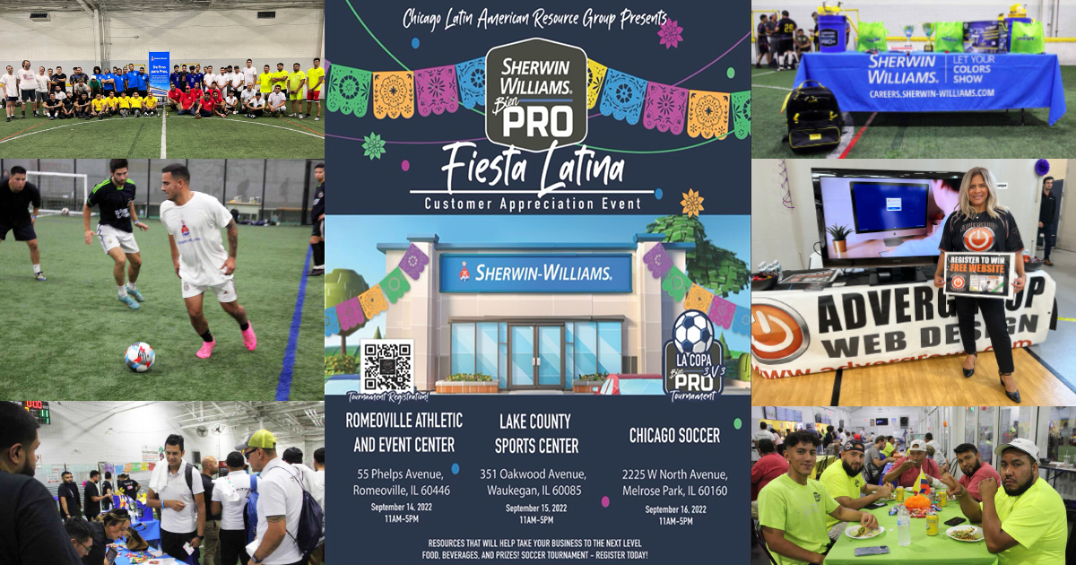 Fiesta Latin Sherwin-Williams Exclusive Website Design for Painters and Painting Contractors in Chicago