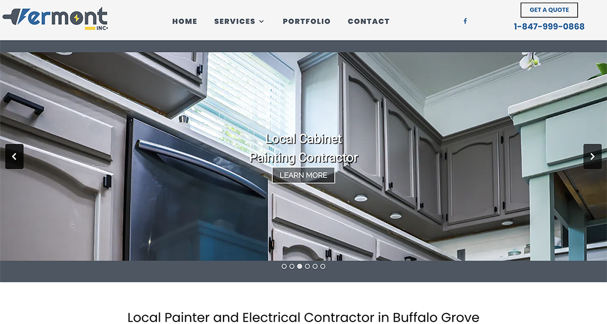 Contractor Web Design & Video Production for "Fermont Contractors" in Mount Prospect, IL