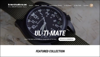 Shopify eCommerce Web Design & Video Commercial Production for Bertucci Watches