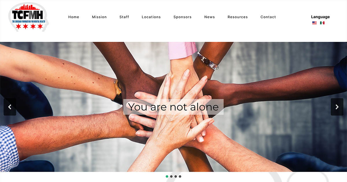 Non Profit Website Design for the Chicago Foundation for Mental Health