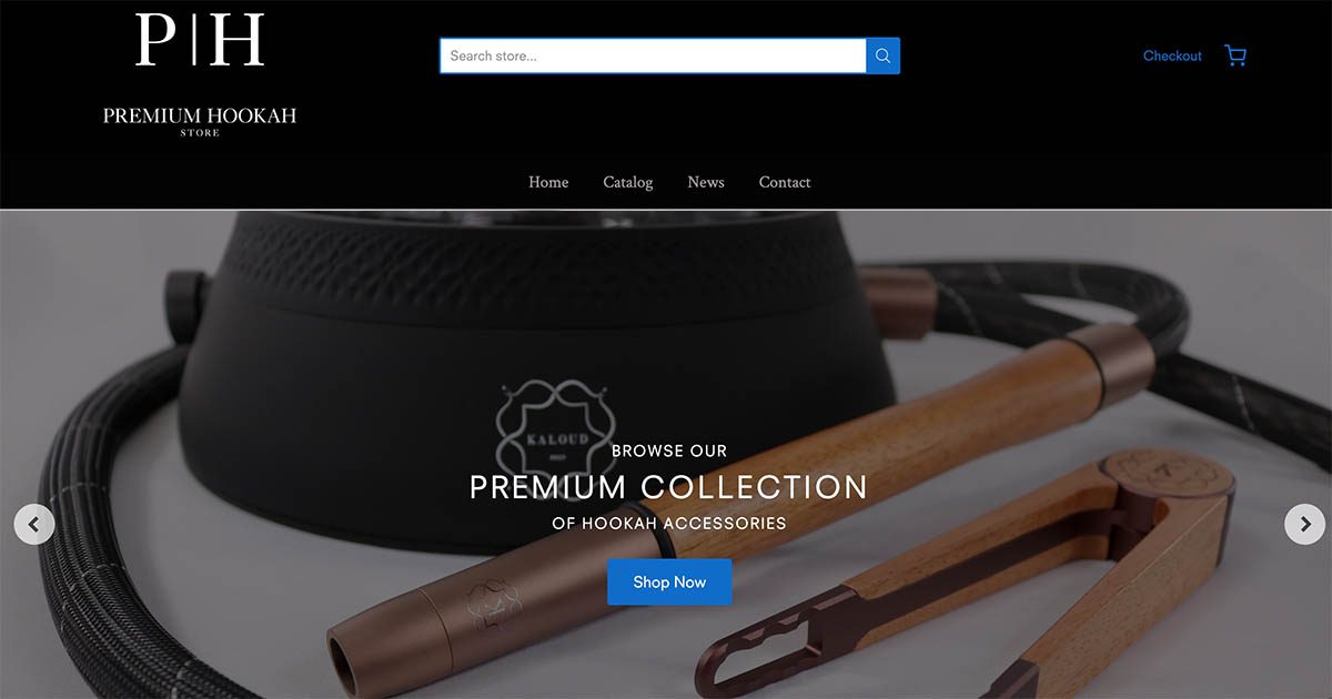 eCommerce Web Design: Premium Hookah Store in Des Plaines | Sell High-Risk Products on Shopify
