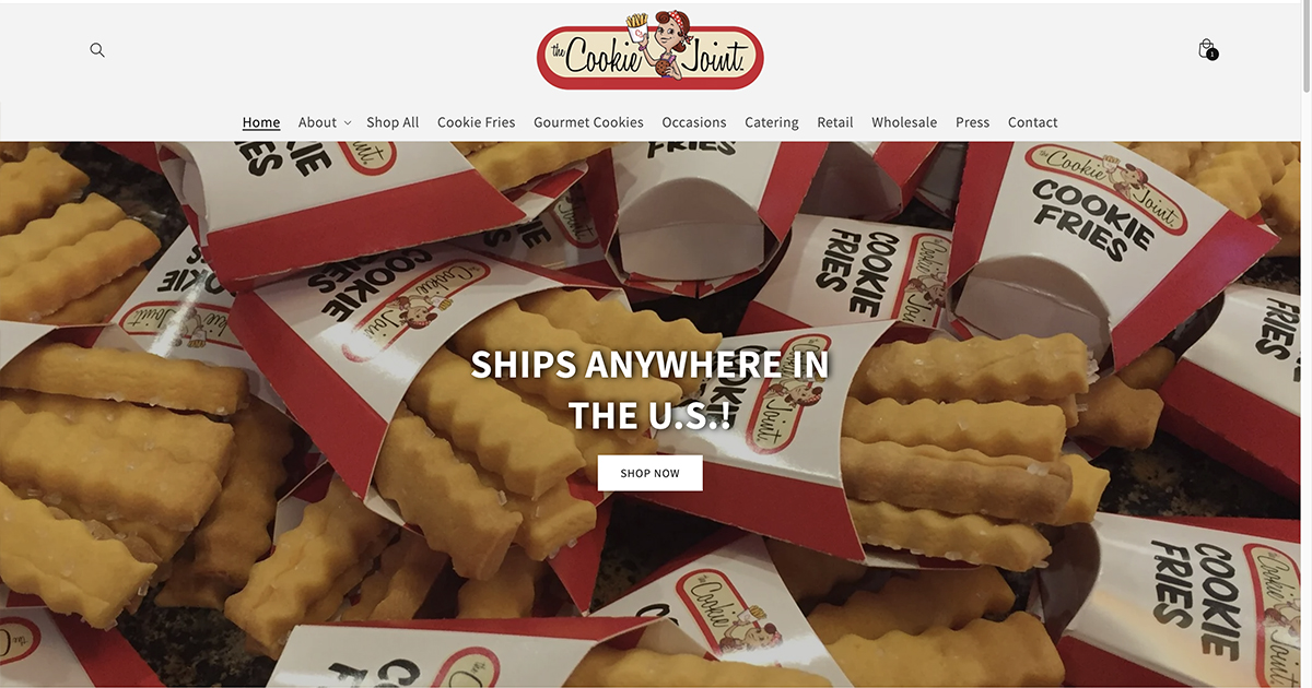 Shopify Bakery eCommerce Web Design: The Cookie Joint in Northbrook