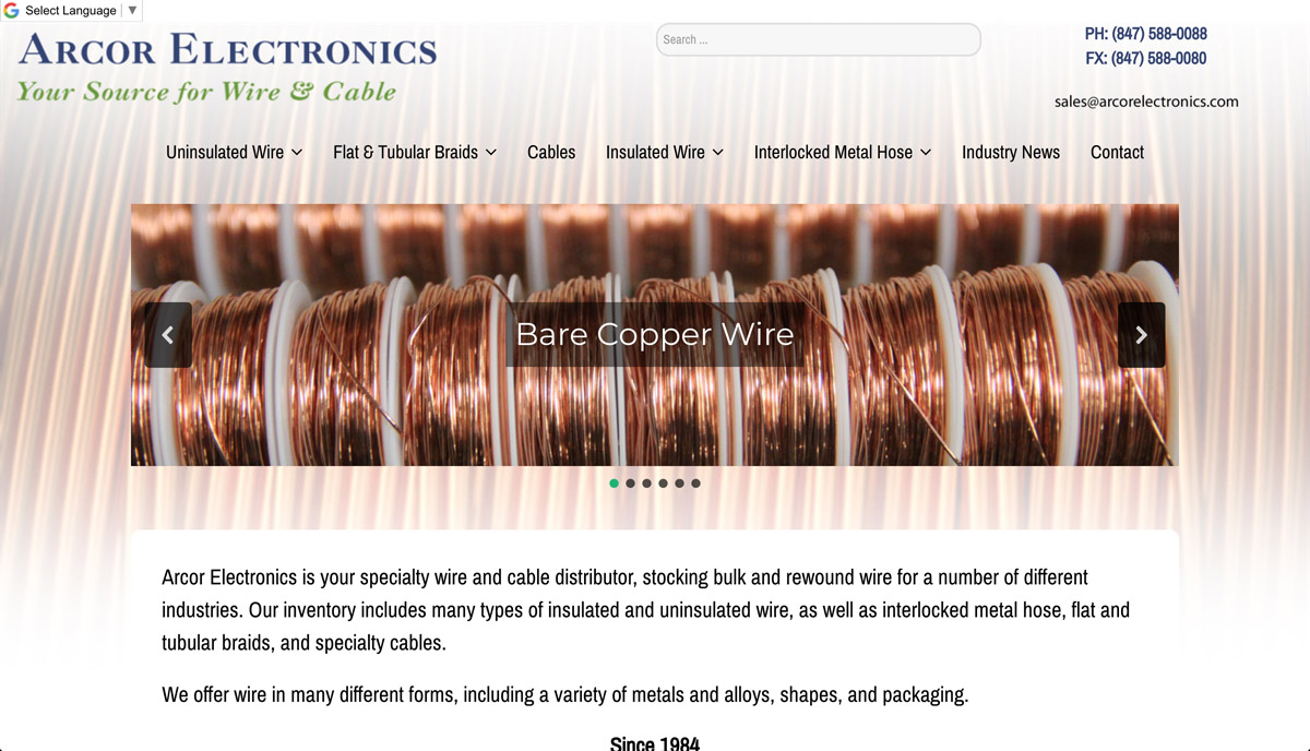 Arcor Electronics Multiple-Use Bare Copper Wire